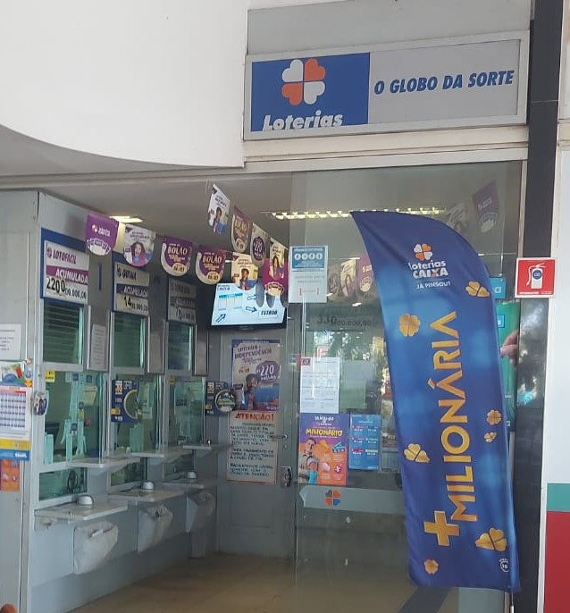 Fachada da Lotérica Globo da Sorte